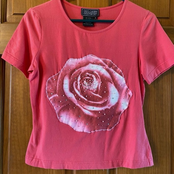 Pink Rose Pearl Beaded Denim Jacket Y2K Floral Bling Glam - Picture 11 of 15